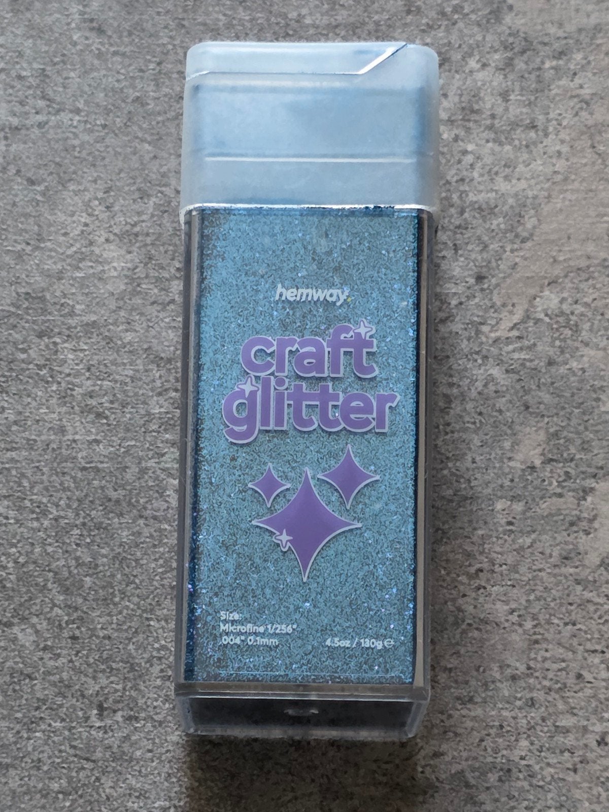 Hemway grote shaker bus glitters glitter saffier blauw, Ophalen of Verzenden, Zo goed als nieuw