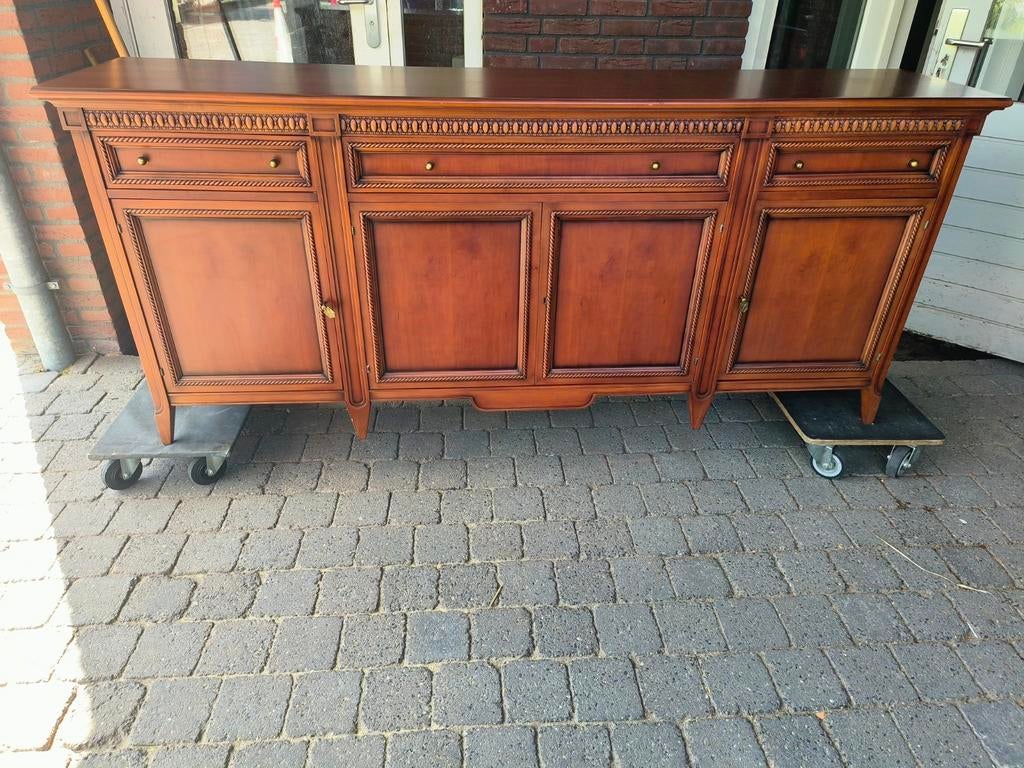 Kersenhout dressoir zware kwaliteit, chique, Ophalen, Gebruikt, 200 cm of meer, Kersenhout