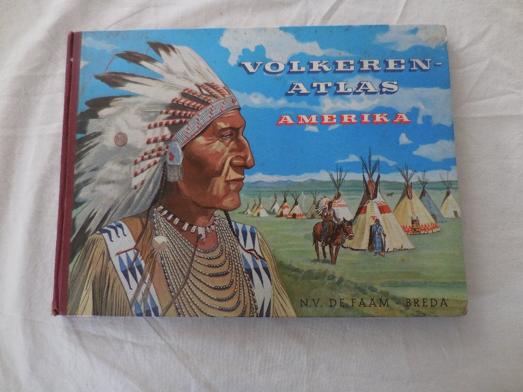 Faam Plaatjesalbum Volkerenatlas Amerika, Boeken, Ophalen, Gelezen, Drs. J.Victor Jansen, Plaatjesalbum