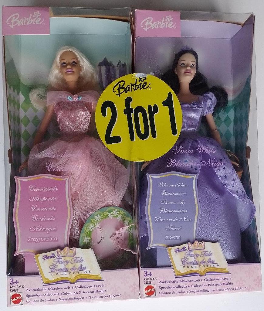 Mattel Barbie Assepoester & Sneeuwwitje, Verzamelen, Poppen, Ophalen of Verzenden, Nieuw, Pop