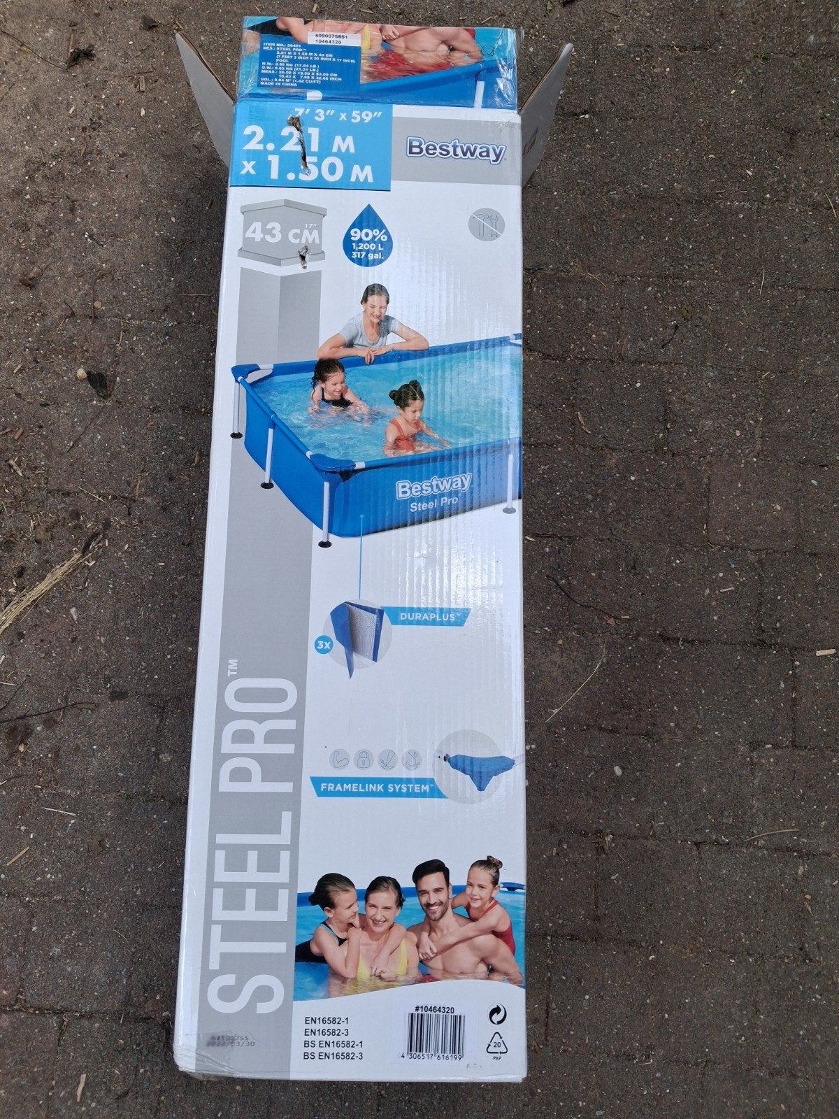 Zwembad Bestway Steel Pro - 1 seizoen gebruikt, Ophalen, Gebruikt, Minder dan 80 cm, Minder dan 200 cm
