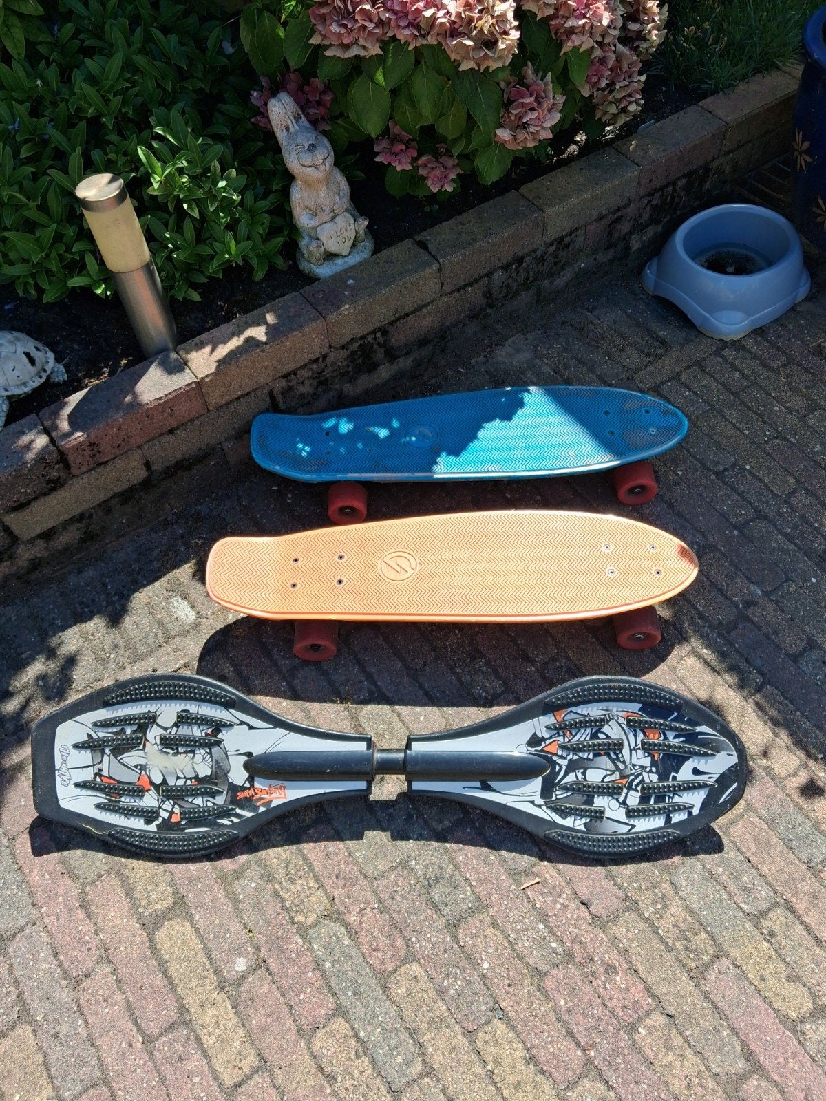 2x skateboard en een waveboard, Ophalen of Verzenden, Zo goed als nieuw, Skateboard