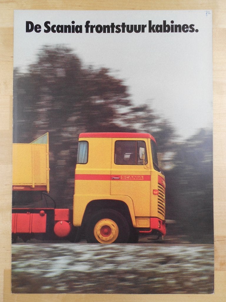 Scania 80 110 140 Front Cabine Brochure 1972 LB LBS LBT, Gelezen, Ophalen of Verzenden, Overige merken, Scania