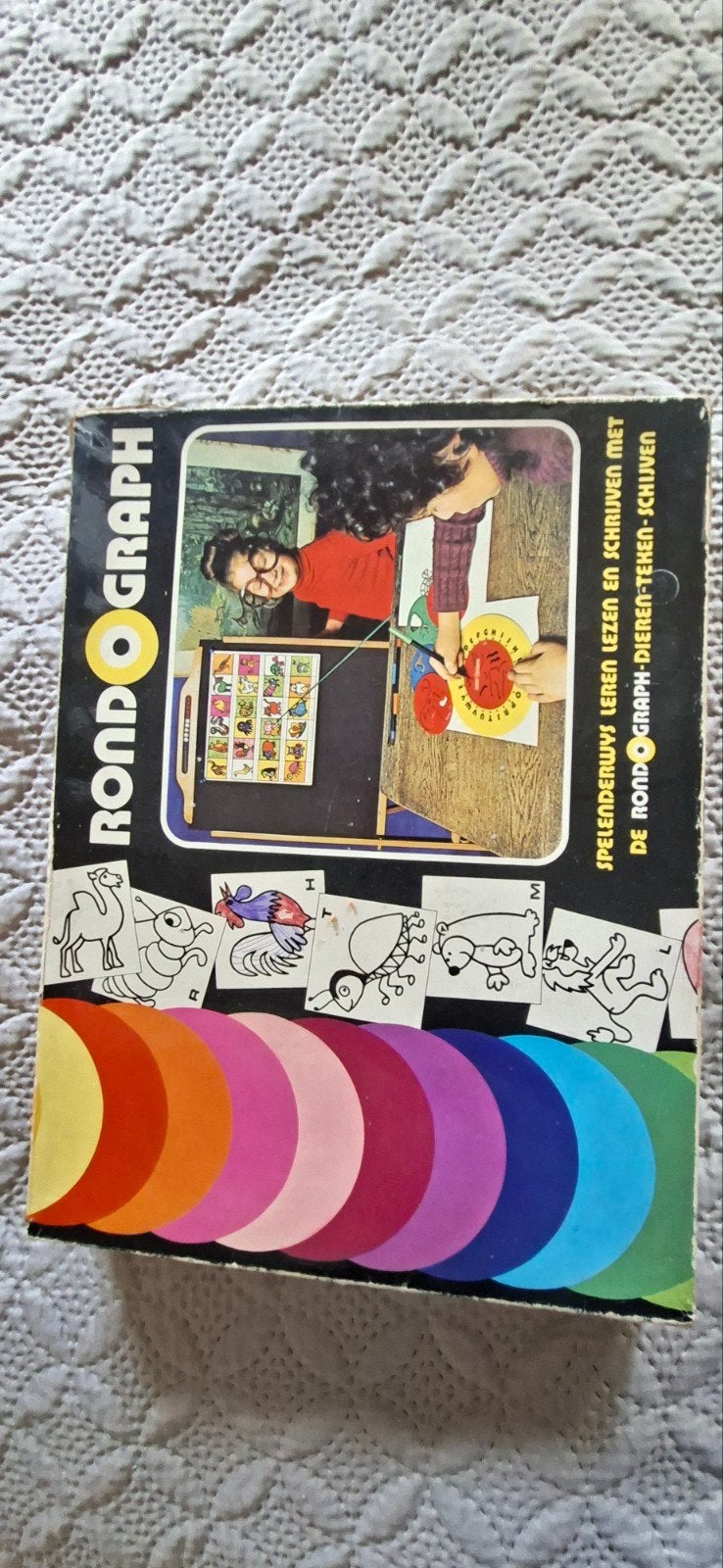 Vintage Rondograph: Spelenderwijs Leren Lezen en Schrijven, Ophalen of Verzenden, Gebruikt, Knutselen