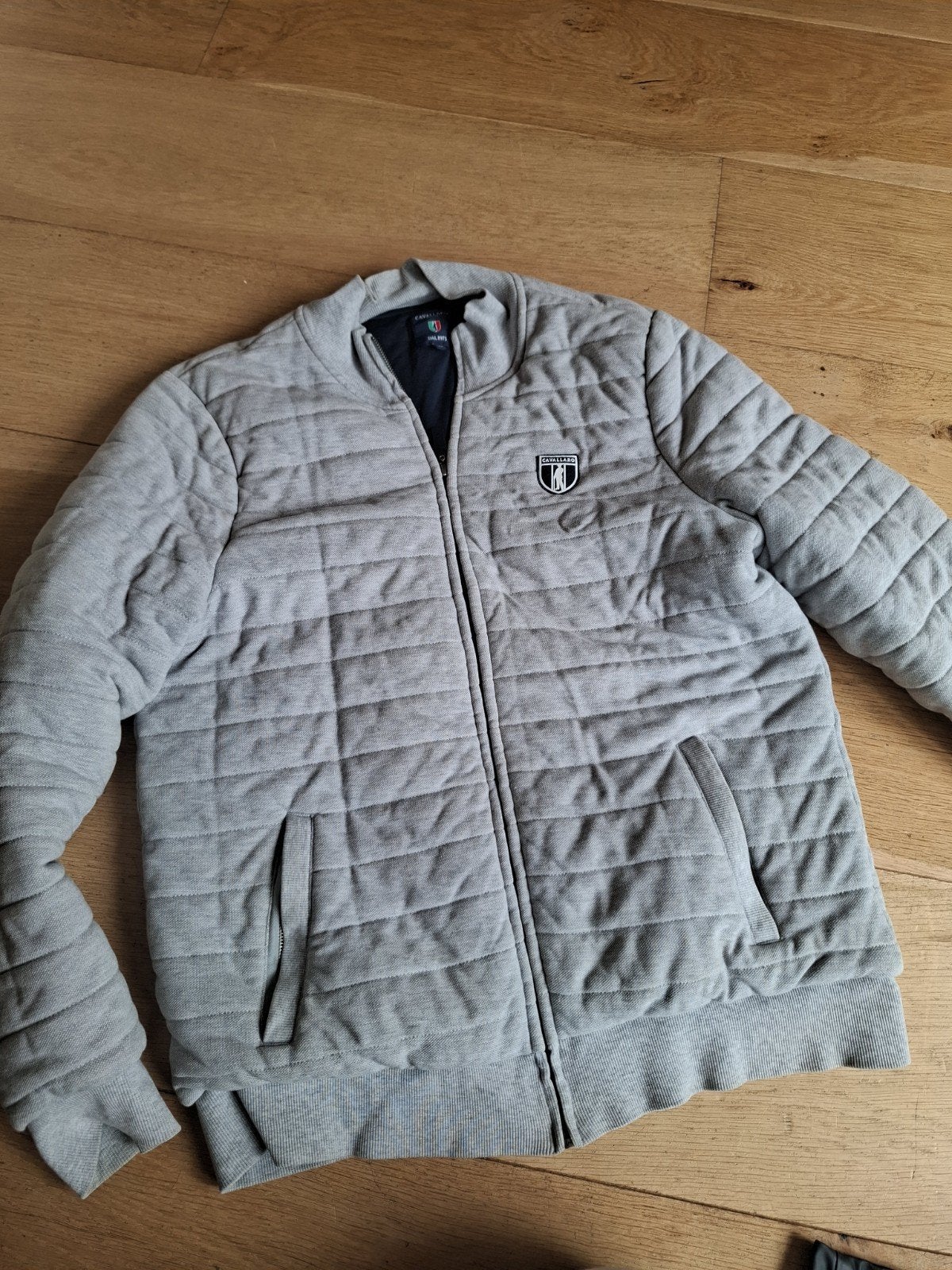 Cavallaro Napoli gewatteerd jas grijs maat XL, Maat 56/58 (XL), Ophalen of Verzenden, Zo goed als nieuw, Grijs