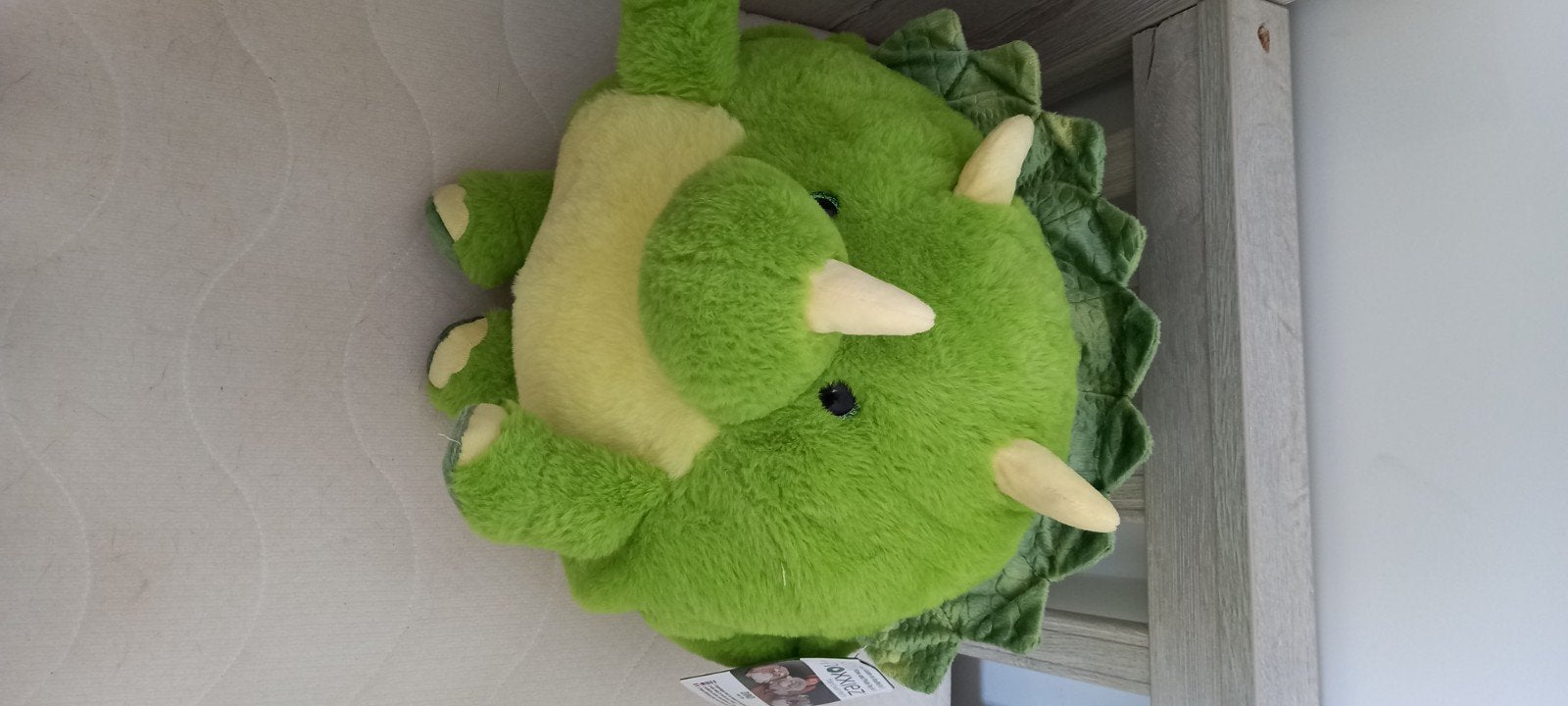 Groene Triceratops Knuffel - Zo goed als nieuw, Groen, Dinosaurus, Ophalen of Verzenden, Met label