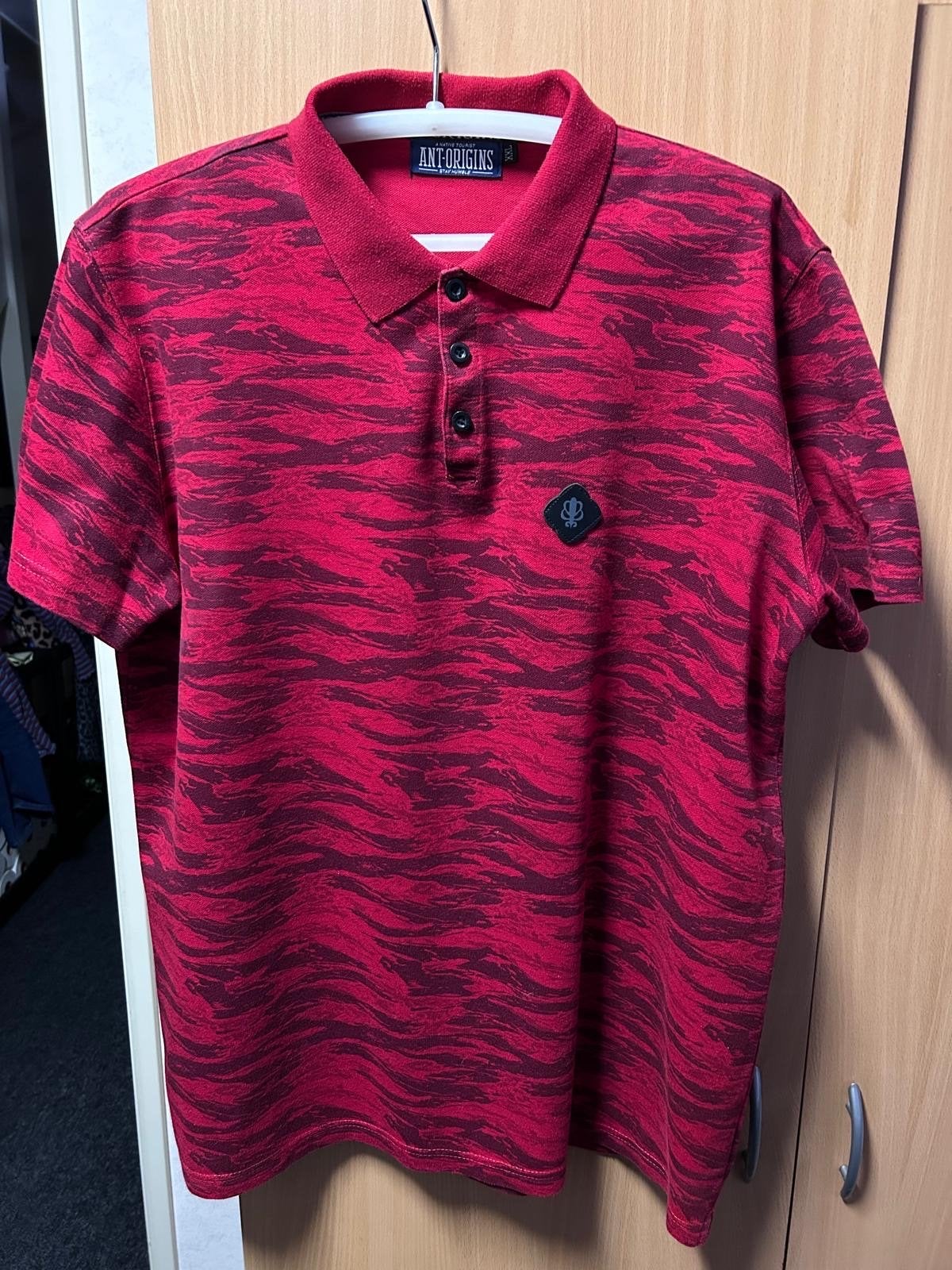 Ant-Origins Polo Shirt Rood XXL - prima staat, Kleding | Heren, Ophalen of Verzenden, Gedragen, Overige maten, Rood