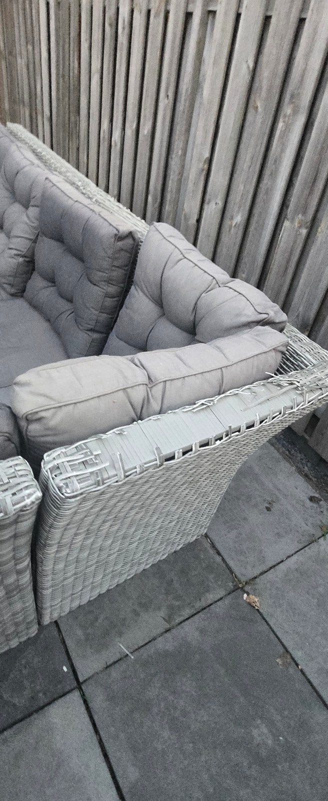 Tuinset met tafel - Gebruikt met beschadigingen, Tuin en Terras, Tuinsets en Loungesets, 5 zitplaatsen, Gebruikt, Ophalen of Verzenden