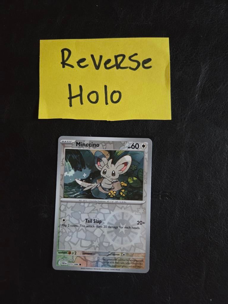 Minccino 075/086 black bolt, Ophalen of Verzenden, Zo goed als nieuw