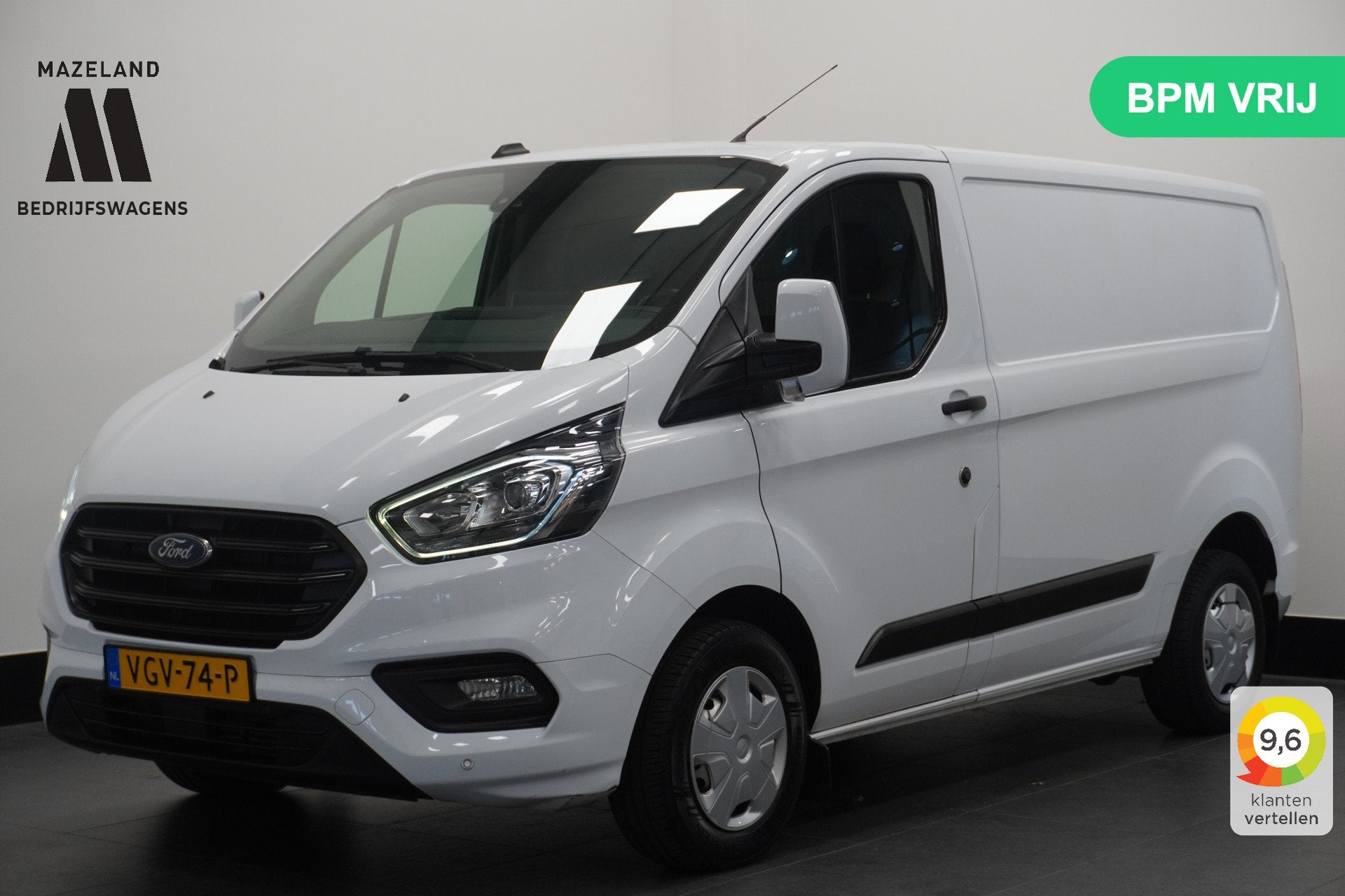 Ford Transit Custom 2.0 TDCI 130PK MHEV EURO 6 - Airco - Cru, Auto's, Voorwielaandrijving, Stof, 4 cilinders, 2500 kg