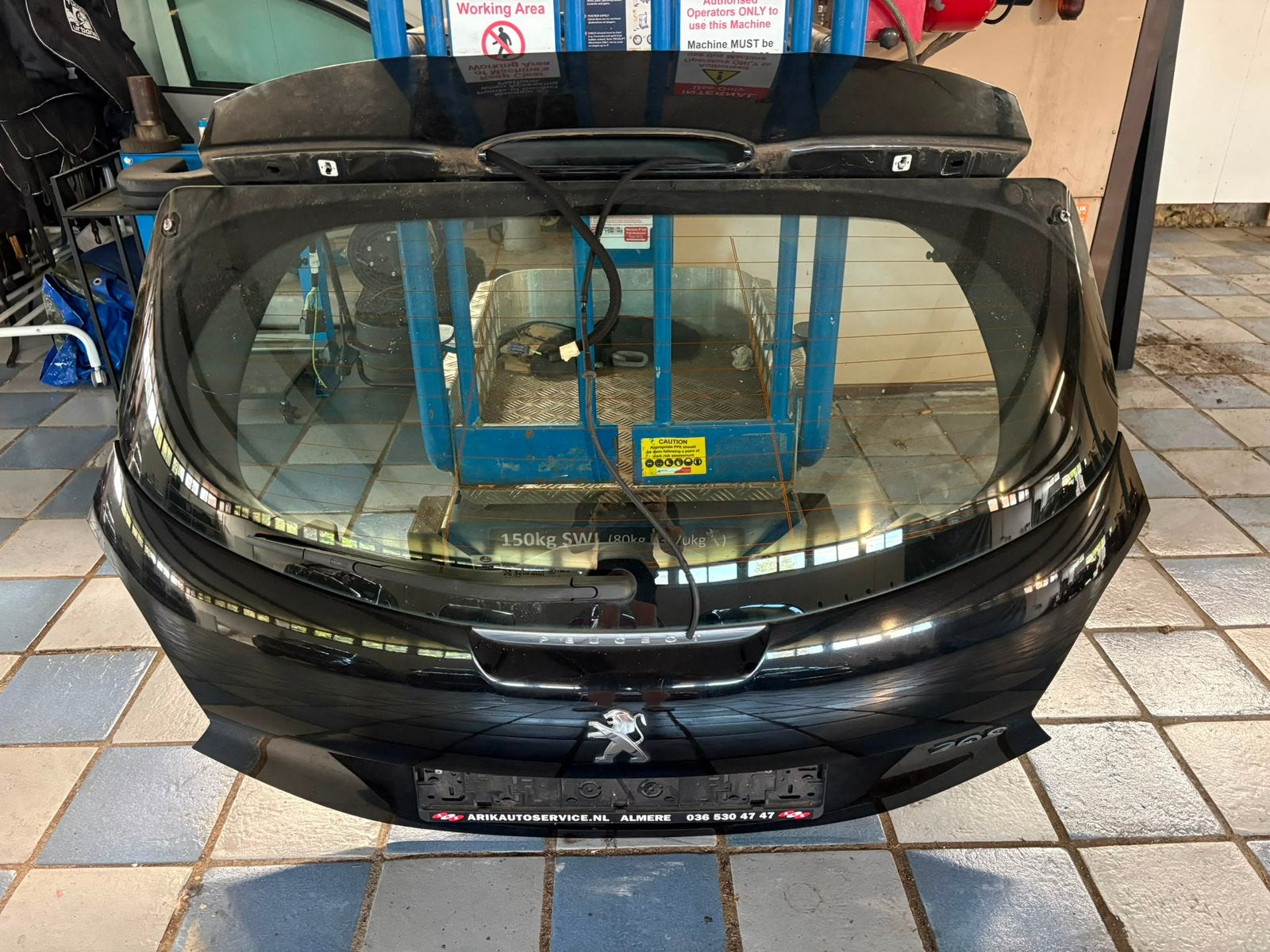 Peugeot 208 achterklep 2012 etc zwart, Ophalen, Peugeot, Achterklep
