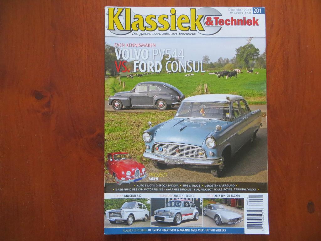Klassiek & Techniek 201 Volvo PV544, Ford Consul Mk II, Ophalen of Verzenden, Nieuw, Alfa Romeo