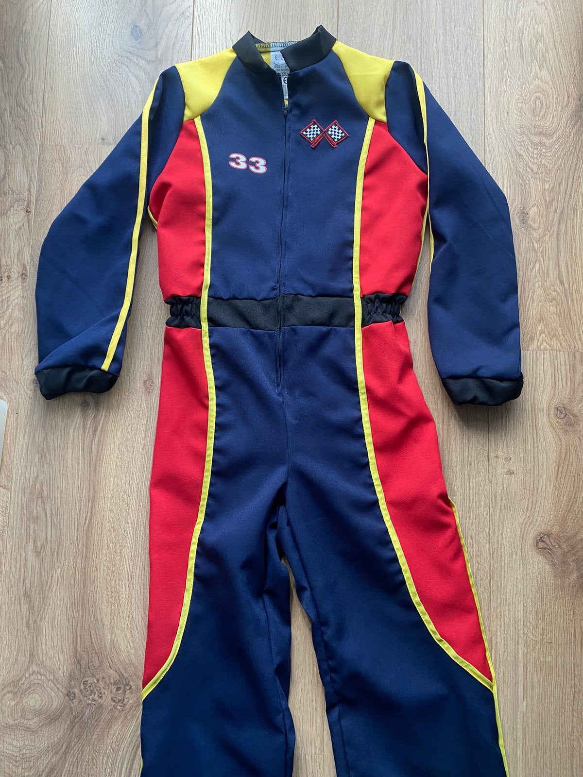 Formule 1 racing pak, maat 140, Ophalen of Verzenden, Zo goed als nieuw, 134 t/m 140, Jongen of Meisje