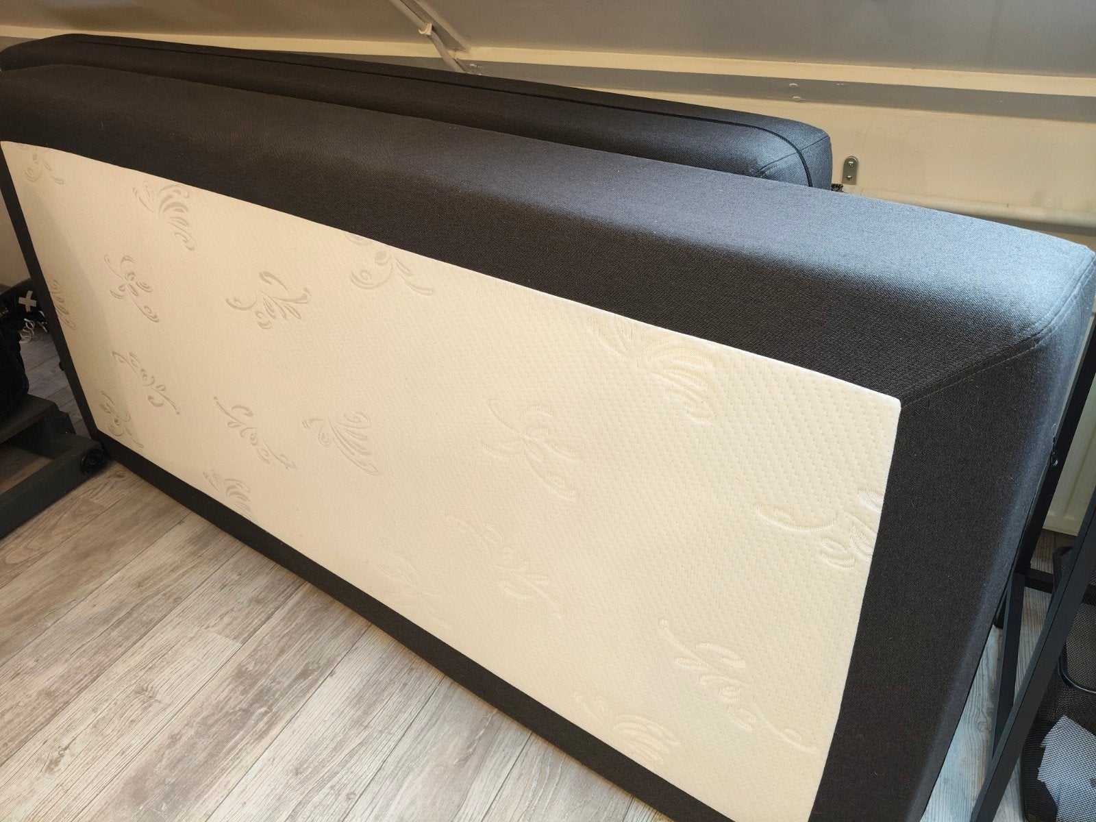 Matras  90/200, Ophalen, 90 cm, Eenpersoons, Wit