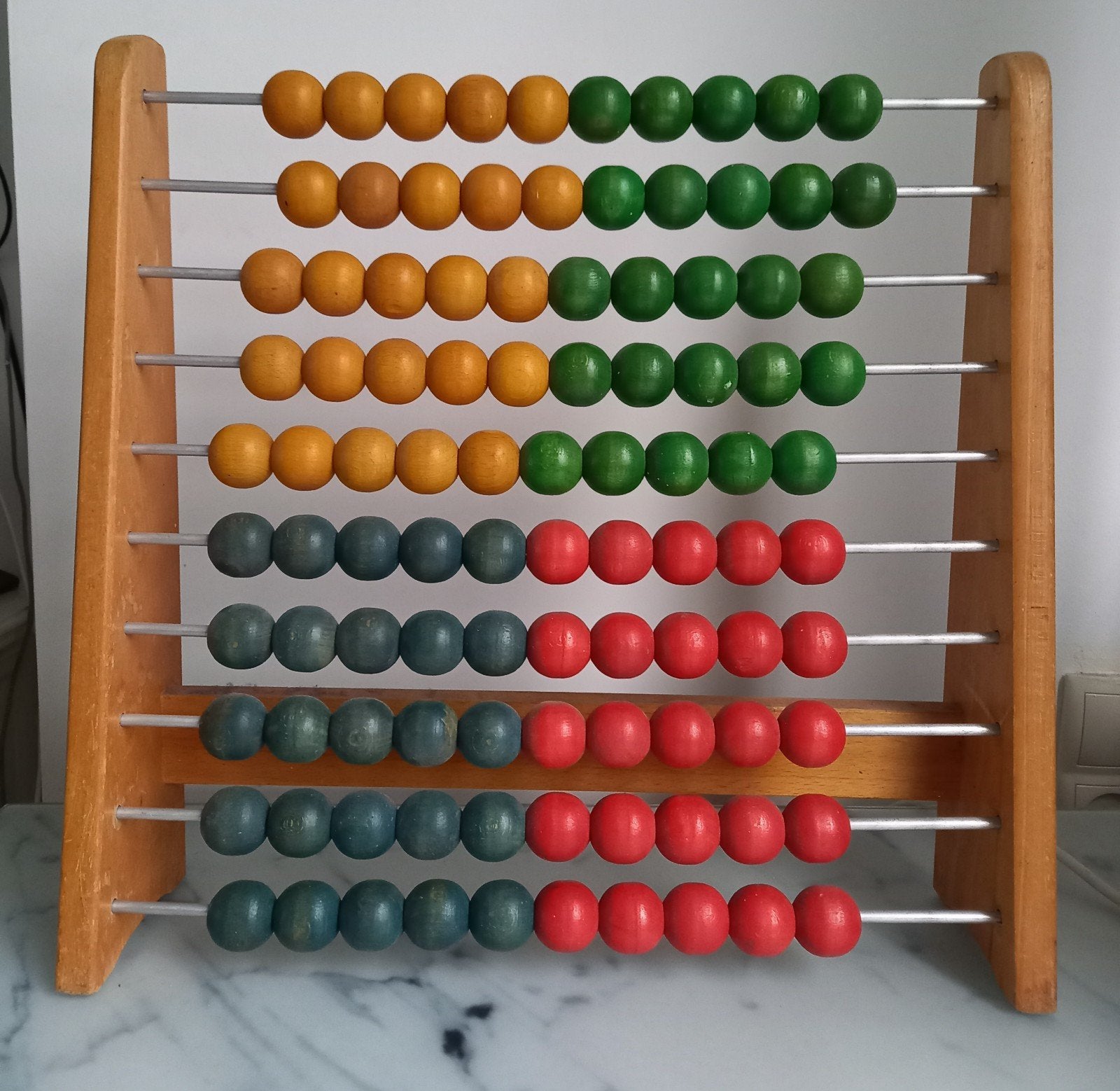 Groot XL houten telraam, Ophalen, Gebruikt, Rekenen