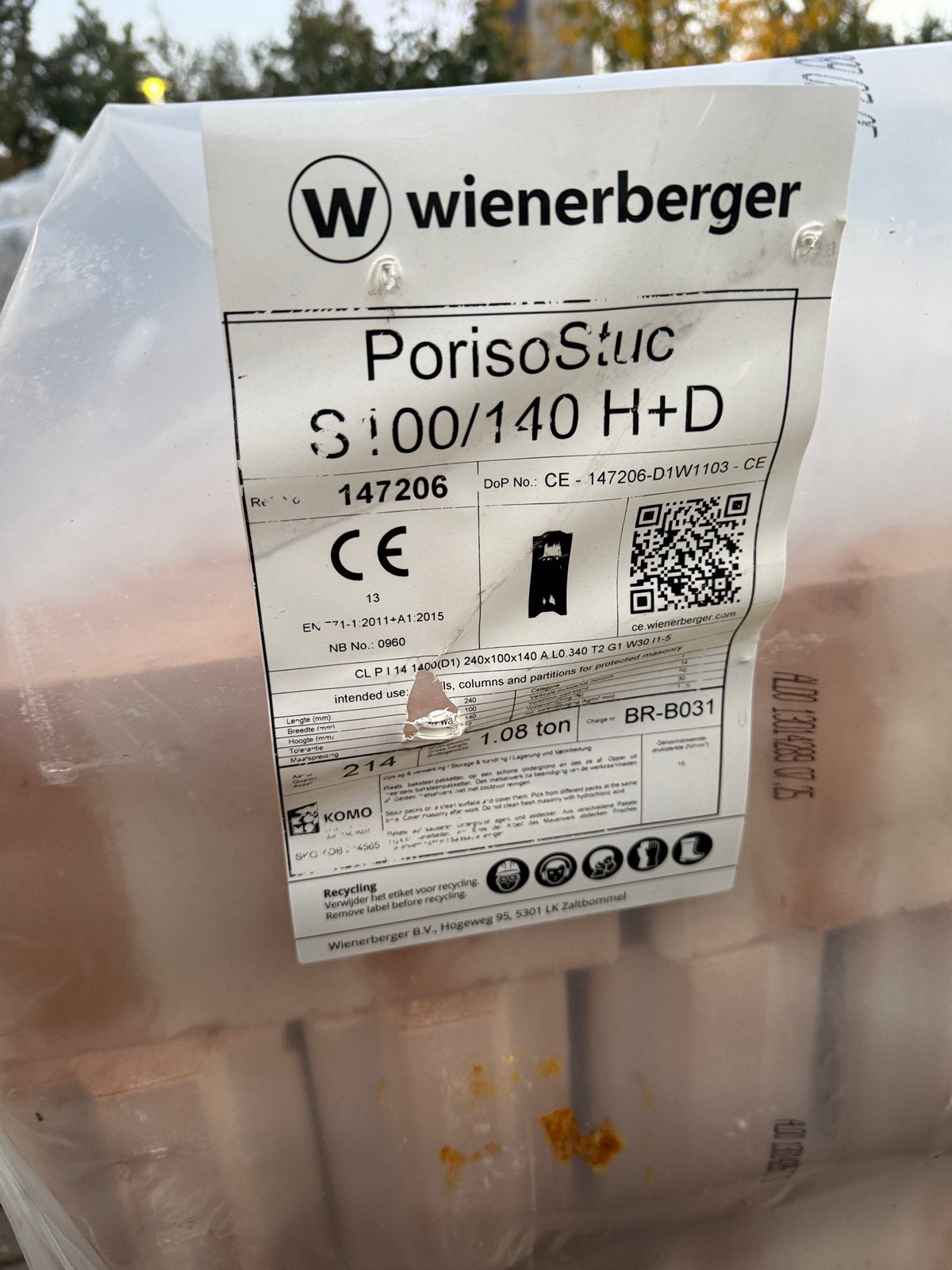 Porisostuc s100/140, Doe-het-zelf en Verbouw, Ophalen, Nieuw, Overige typen