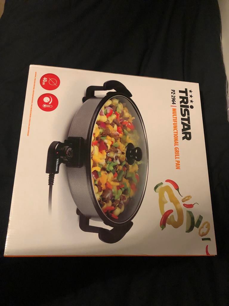 Tristar PZ-2964 Multifunctionele Grillpan - Nieuw in Doos, Ophalen of Verzenden, Nieuw, Tafelgrill