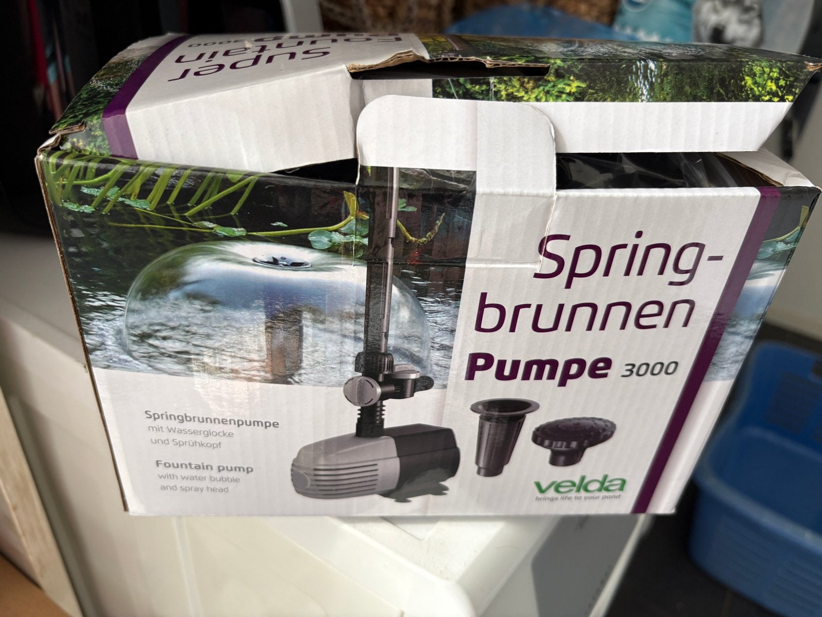 Velda Super Fountain Pomp 3000 - Nieuw in doos, Ophalen of Verzenden, Zo goed als nieuw