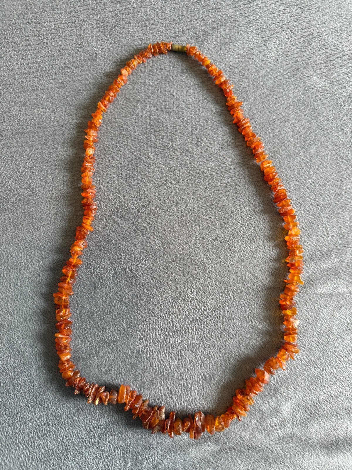Vintage Barnsteen Ketting, Barnsteen, Barnsteen, Oranje, Ophalen of Verzenden