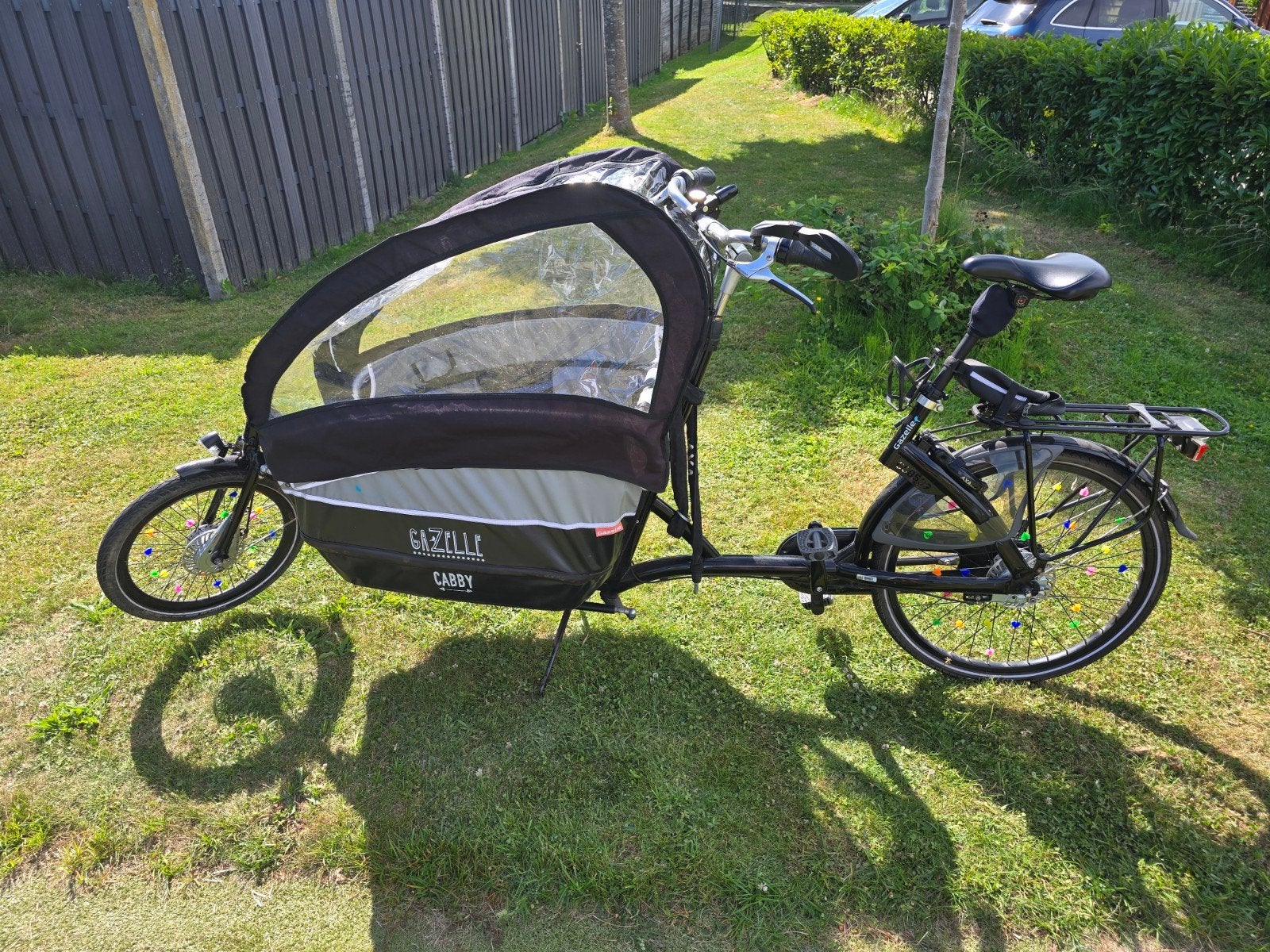 Zeer nette Gazelle cabby bakfiets., Fietsen en Brommers, Ophalen, 3 kinderen, Zo goed als nieuw, Huif