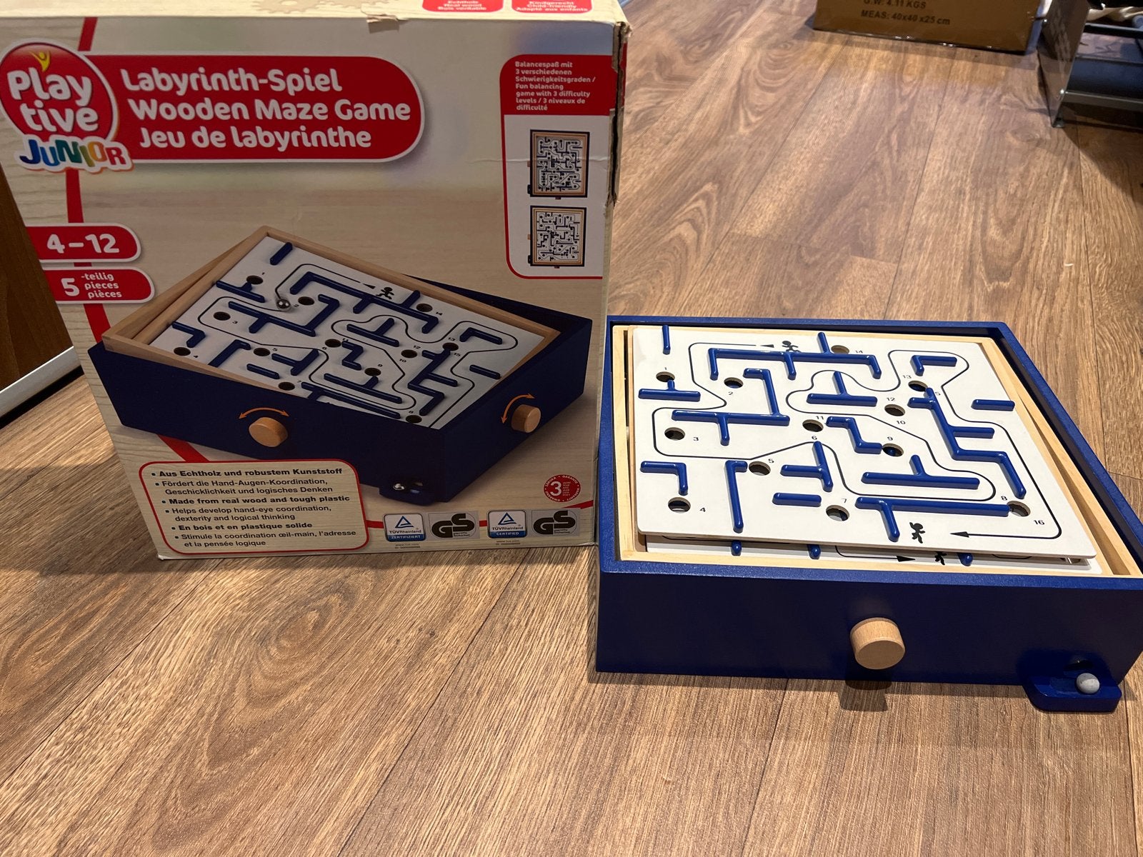 Playtive Junior Houten Labyrint Spel - Zo goed als nieuw, Ophalen of Verzenden, Zo goed als nieuw, Jongen of Meisje