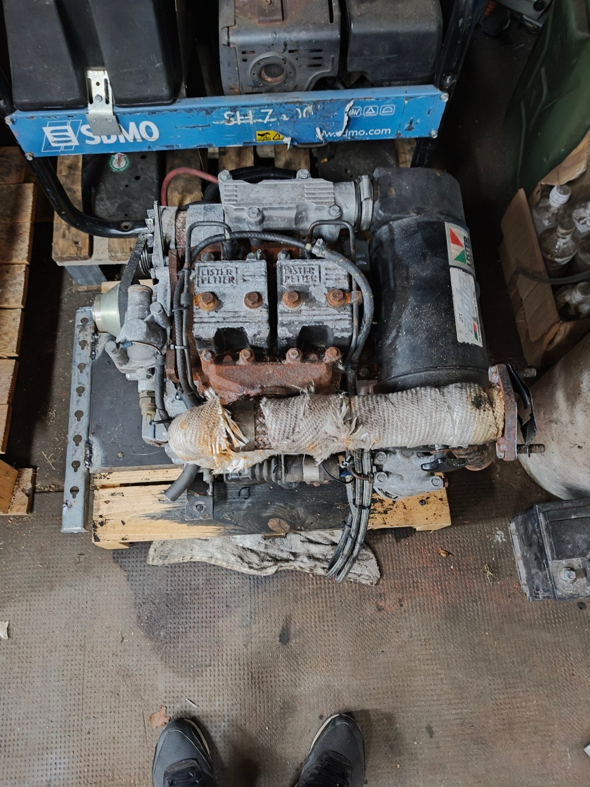 Lister Petter Dieselmotor 10.2 kW - Gebruikt, Gebruikt, Elektrisch startend, Dieselolie, Ophalen of Verzenden