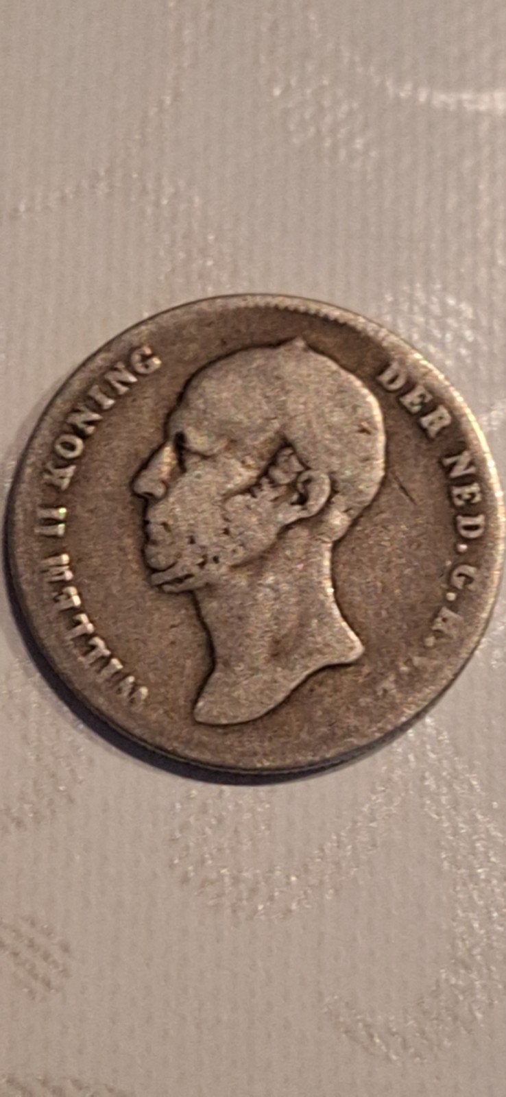 Zilveren halve gulden Willem II uit 1848, Postzegels en Munten, Ophalen