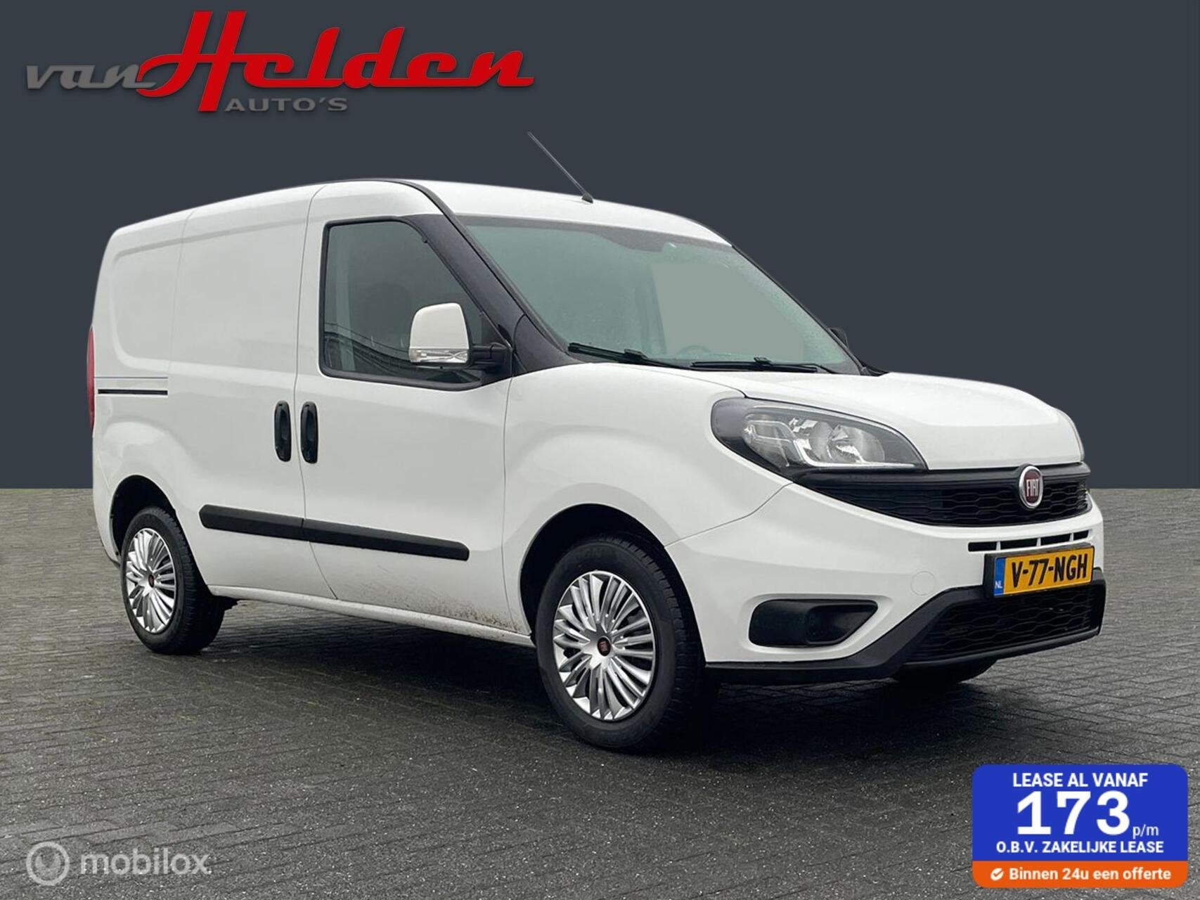 Fiat Doblò Cargo 1.4 Fire SX 3-Zits Cruise Cntrl Airco Schu, Auto's, Bestelauto's, Voorwielaandrijving, Stof, Gebruikt, Wit