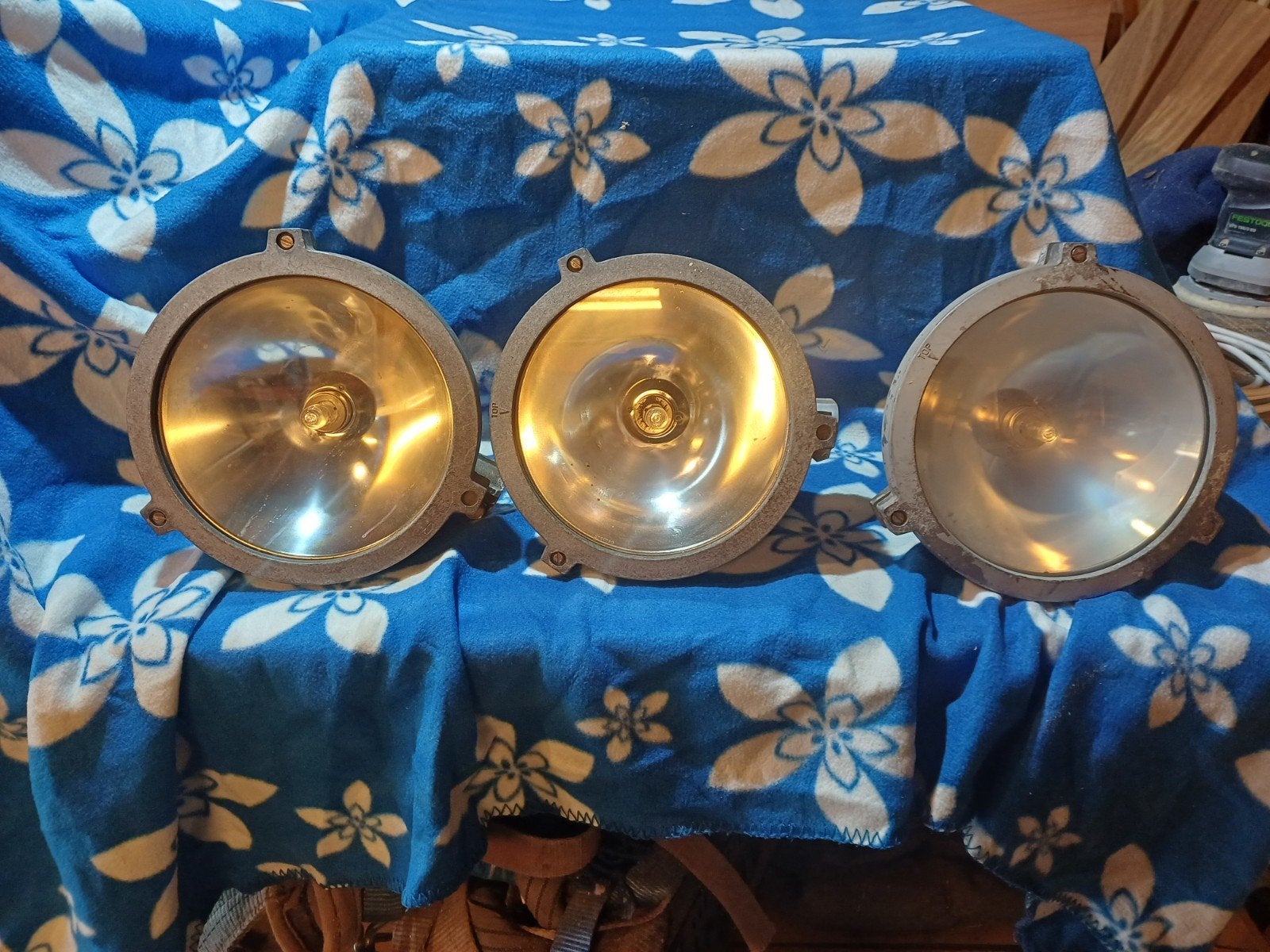 Lampen/oude schijnwerpers, Antiek en Kunst, Ophalen