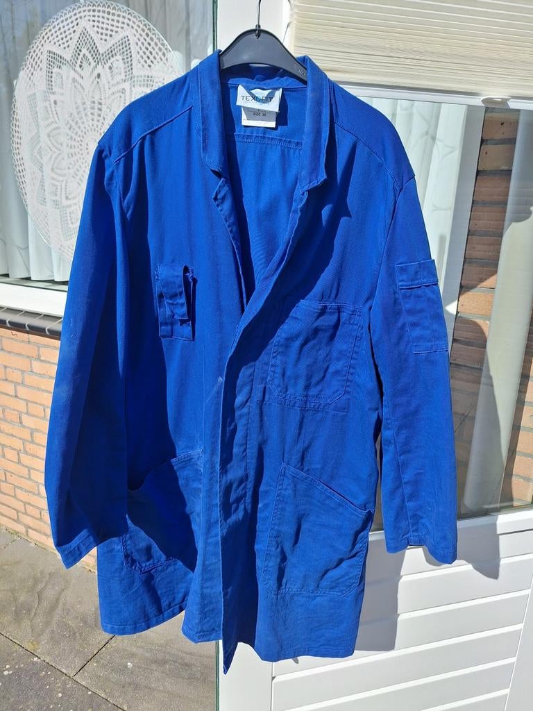 Stofjas blauw maat 50, Ophalen of Verzenden, Gedragen