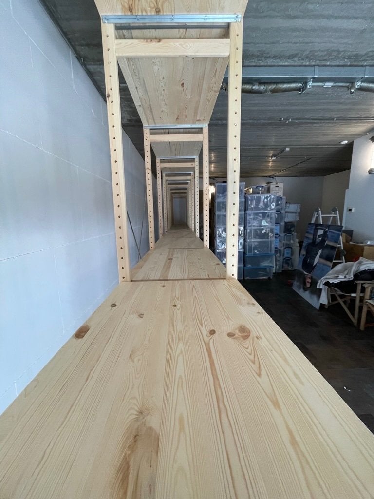 stellingen hout, Ophalen