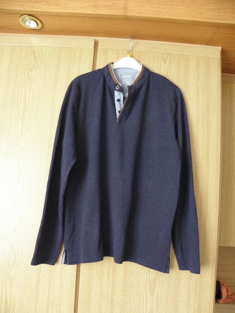 Net basic blauw katoenen shirt LIVERGY mt L nieuwstaat, Kleding | Heren, T-shirts, Maat 52/54 (L), Blauw, Ophalen of Verzenden