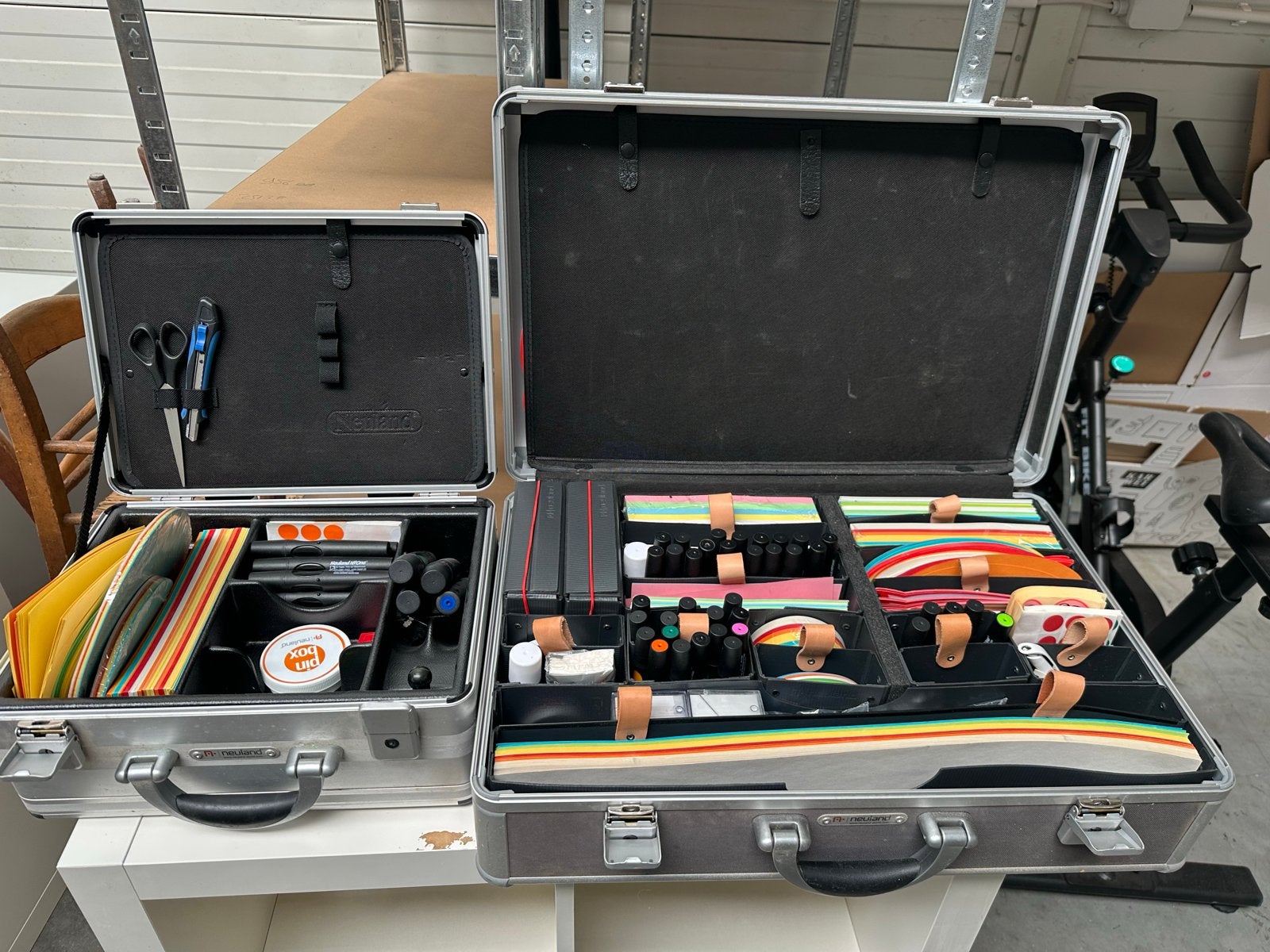 2 Neuland Tekenspullen Koffers -  Set voor visualisatie, Ophalen, Gebruikt, Overige typen