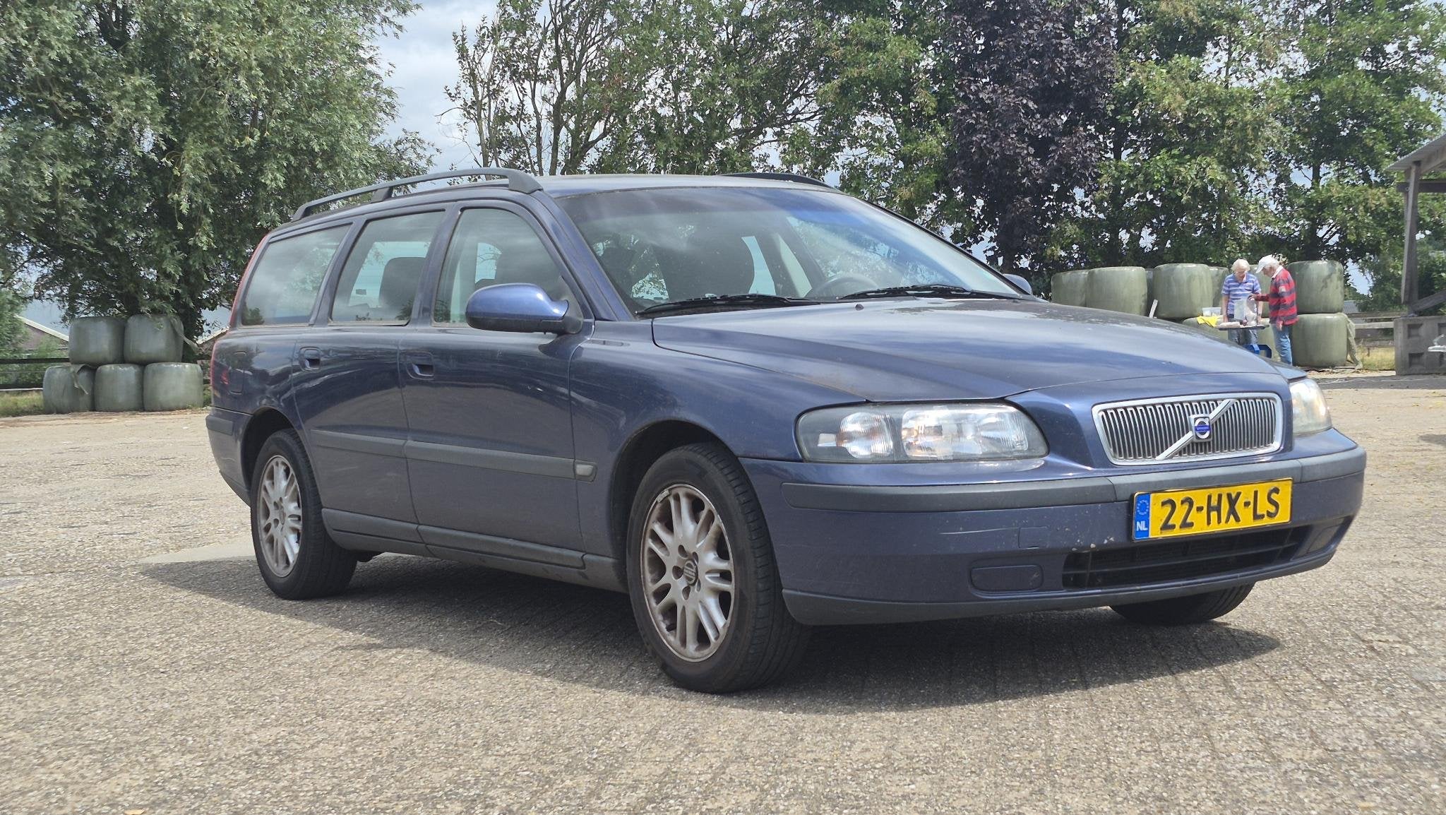 Volvo V70 2.4 T AWD Comfort Line 200 PK I AWD I APK 24-3-27, Auto's, Stof, Blauw, 1625 kg, Traction-control