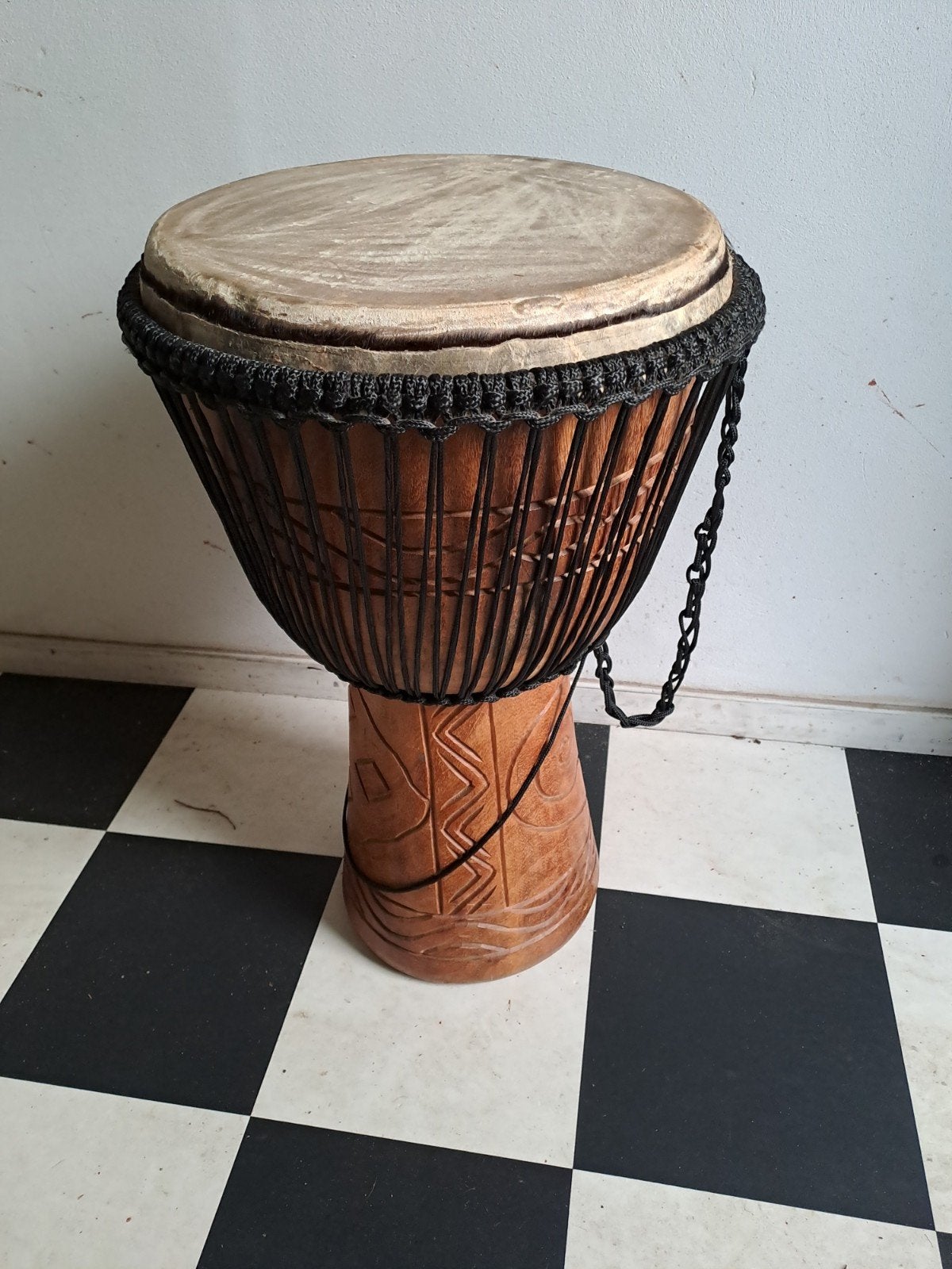 djembe met passende draagzak, Ophalen, Gebruikt, Trommel