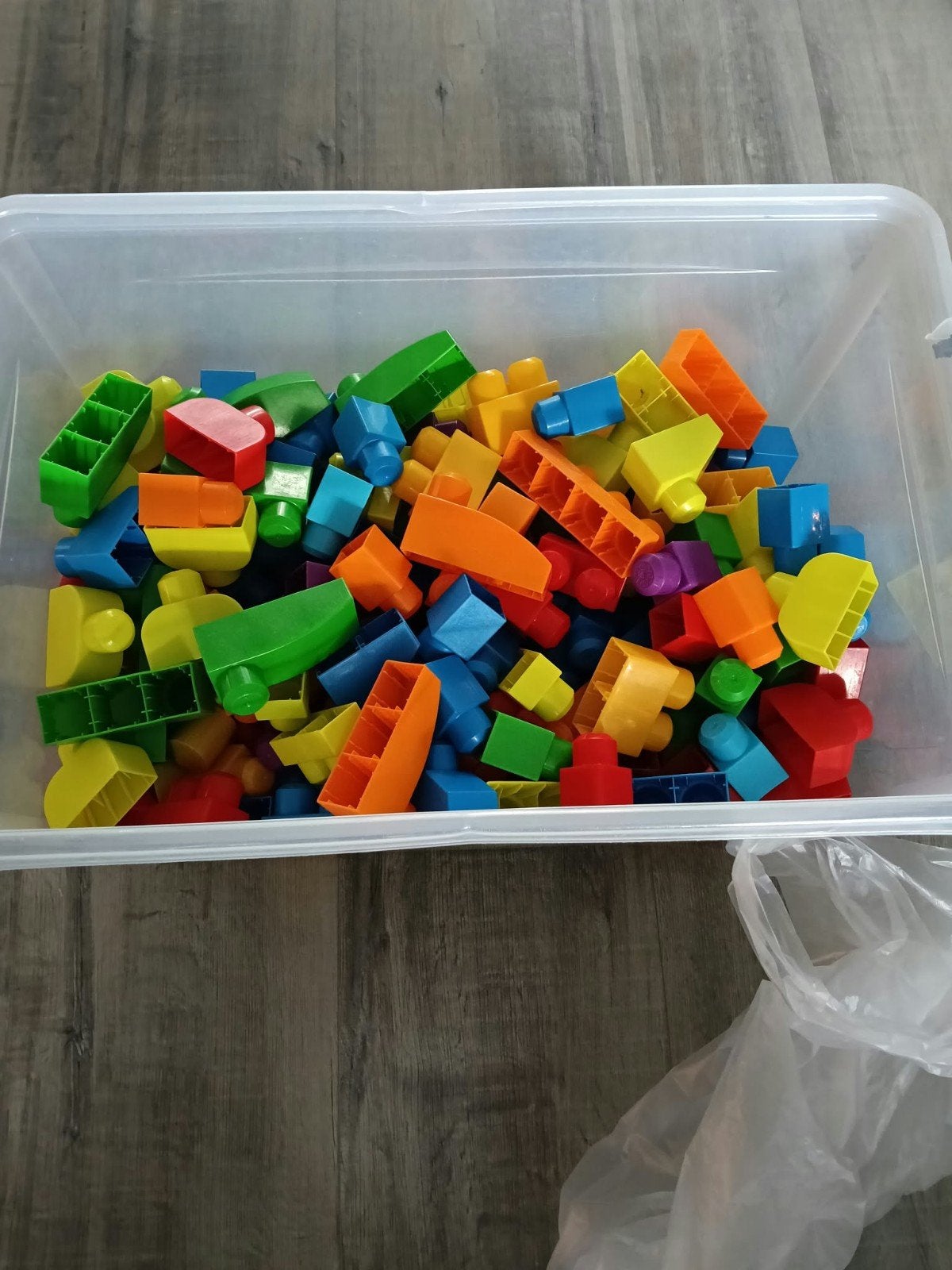 Grote doos met diverse bouwblokken voor kinderen, Ophalen of Verzenden, Gebruikt, Overige merken