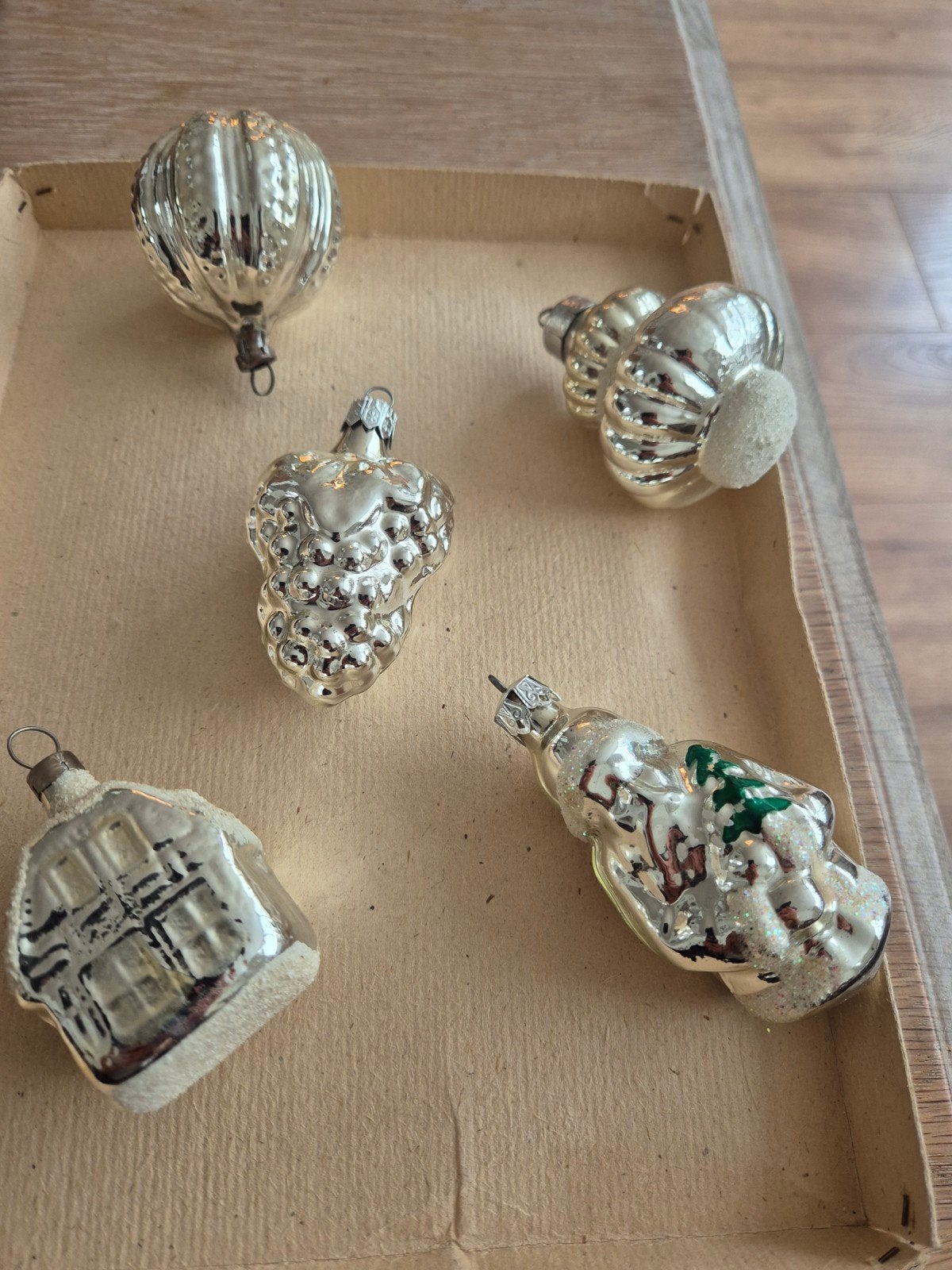 antieke oude kerstfiguren/ ornementen, Ophalen of Verzenden