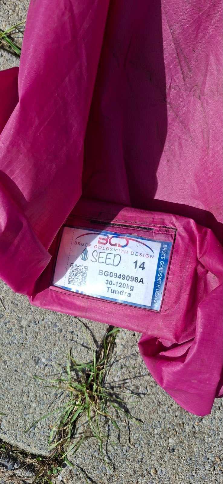 BGD SEED 14M, Sport en Fitness, Ophalen, Zo goed als nieuw, Complete paraglider
