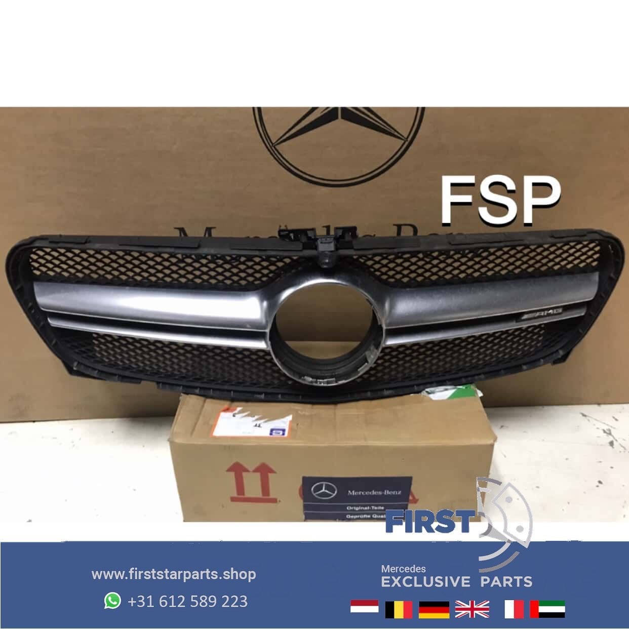 W156 FACELIFT GLA 45 AMG GRIL Mercedes 2016-2020 ORIGINEEL G, Gebruikt, -, Ophalen of Verzenden, -