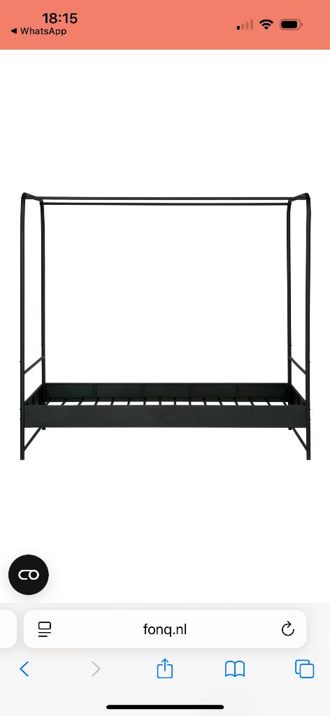 Bed, Ophalen, Gebruikt, 90 cm, Eenpersoons