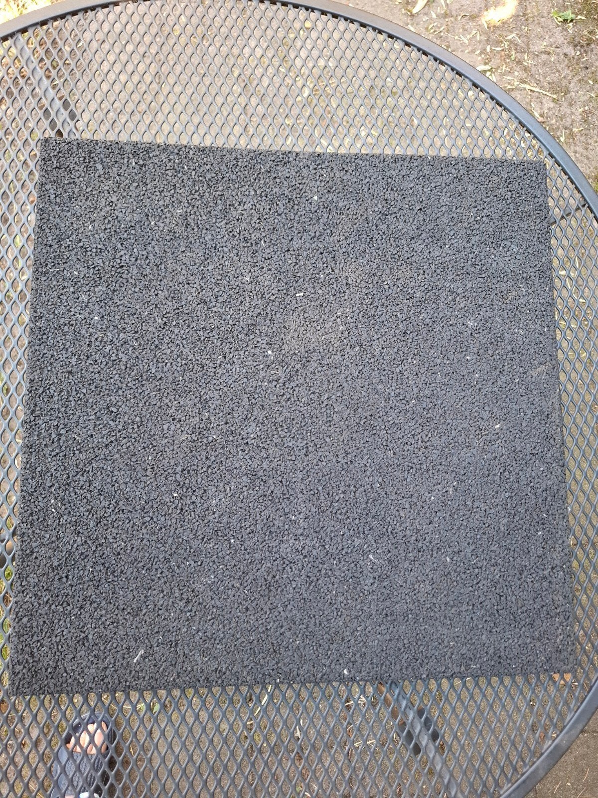 Grijze balkontegels 50x50x3 cm (gebruikt) - ca. 14 m², Tuin en Terras, Ophalen, Gebruikt, Rubber, 10 m² of meer