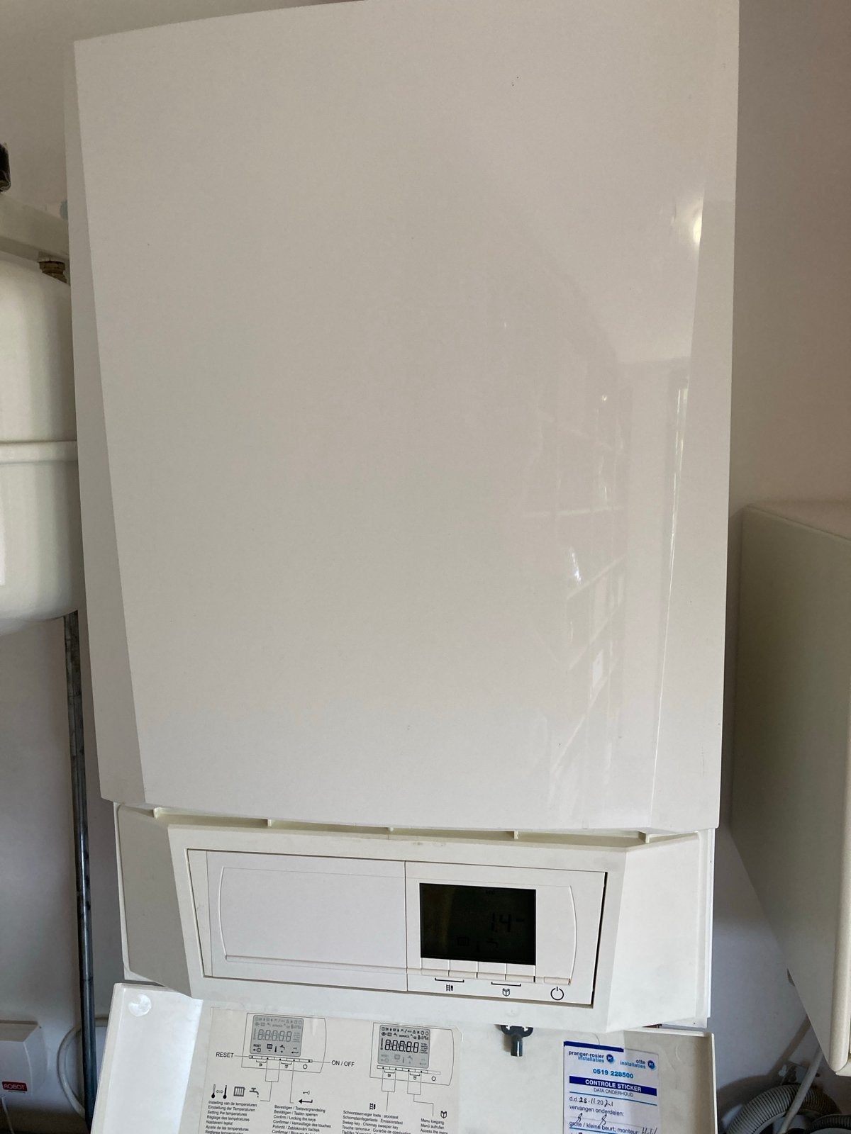 Remeha Calenta 40C CV-ketel, bouwjaar 2010, 34kW, Ophalen, 30 tot 80 cm, Gebruikt, Hoog rendement (Hr)