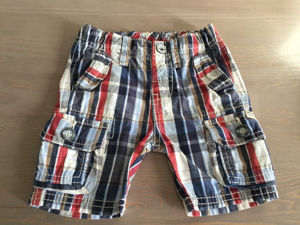 Korte broek ruit baby Mexx maat 68, Broekje, Zo goed als nieuw, Jongetje, Ophalen