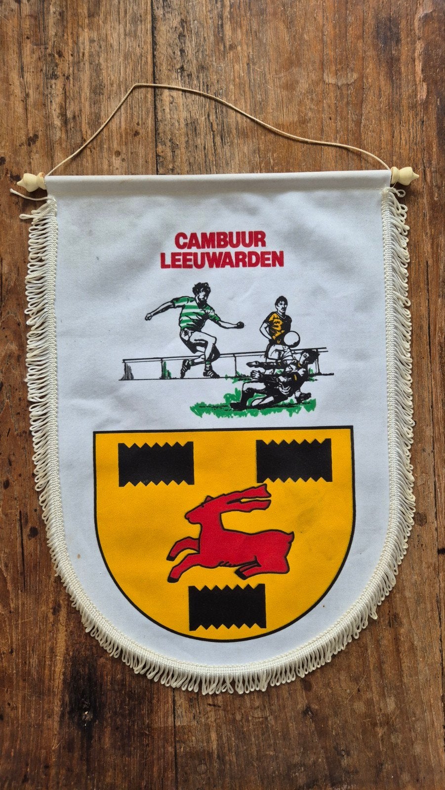 Vintage Cambuur Leeuwarden Vaantje, Ophalen of Verzenden, Gebruikt, Buitenlandse clubs, Vaantje of Sjaal