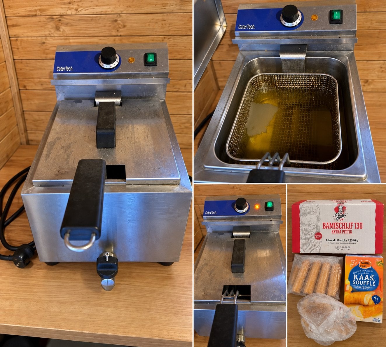 Catertech horeca frietpan, Witgoed en Apparatuur, 4 liter of meer, Ophalen, Gebruikt