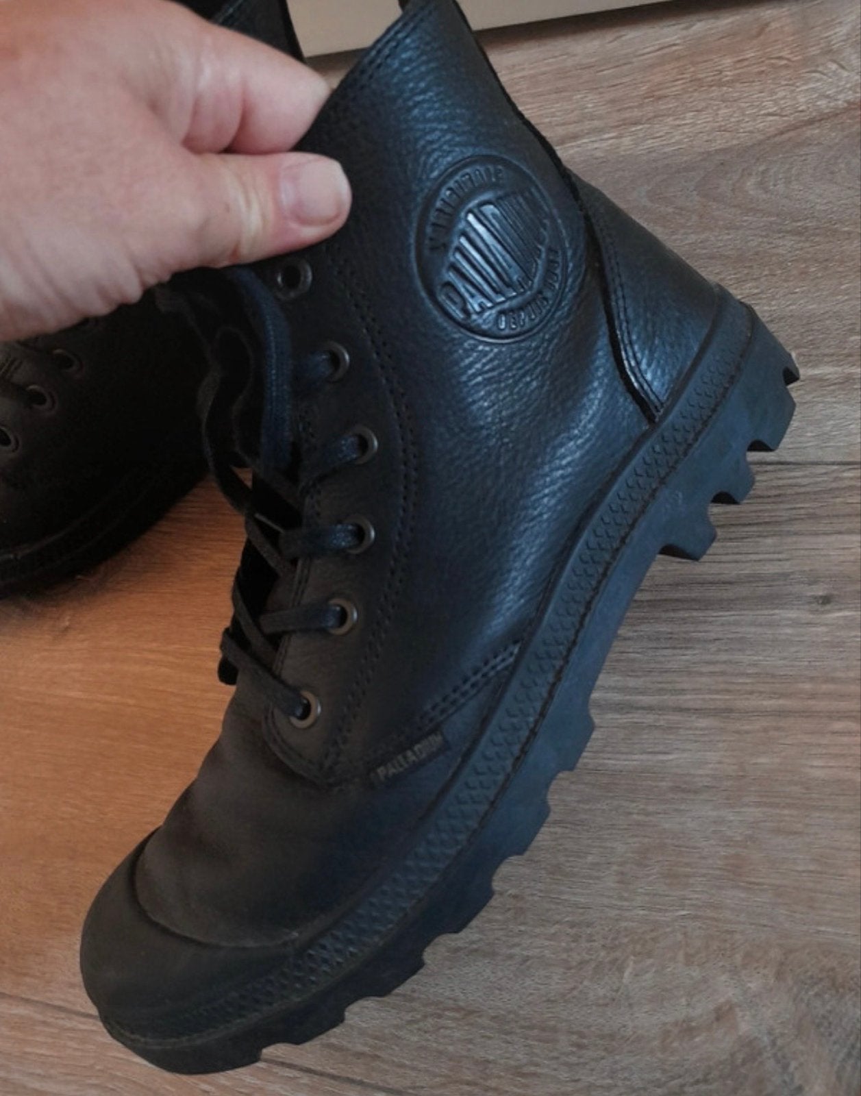 Palladium leren boots zwart maat 40, Kleding | Dames, Schoenen, Zwart, Lage of Enkellaarzen, Ophalen of Verzenden, Zo goed als nieuw