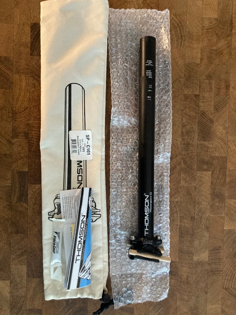 Thomson Masterpiece C - Carbon Seatpost 27.2 x 350mm, Fietsen en Brommers, Fietsonderdelen, Verzenden, Gebruikt, Thomson, Carbon