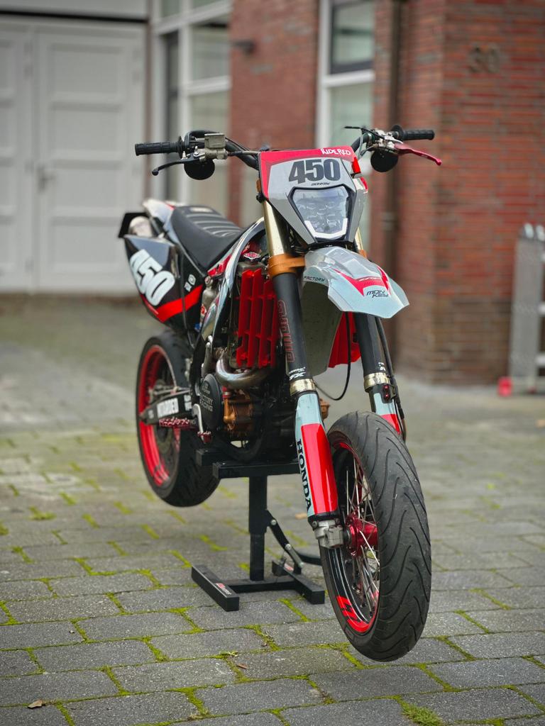 Honda CRF 450R Supermoto (Project), Ophalen of Verzenden, Zo goed als nieuw, 5 versnellingen, 450 cc