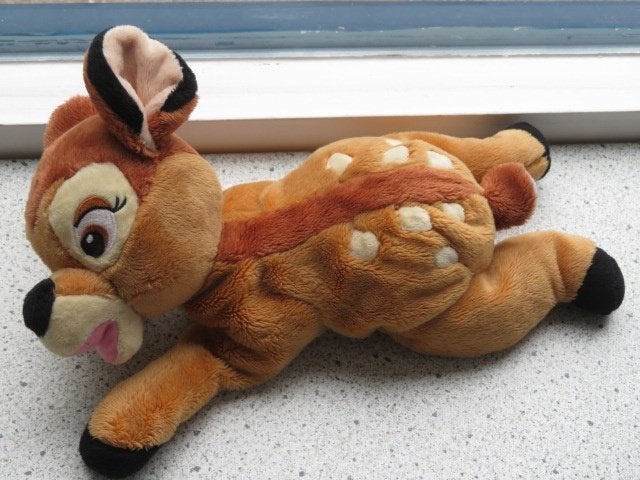 Disney hert Bambi merk Nicotoy Simba Dickie van AH uit 2005, Disney, Overige typen, Ophalen of Verzenden, Zo goed als nieuw