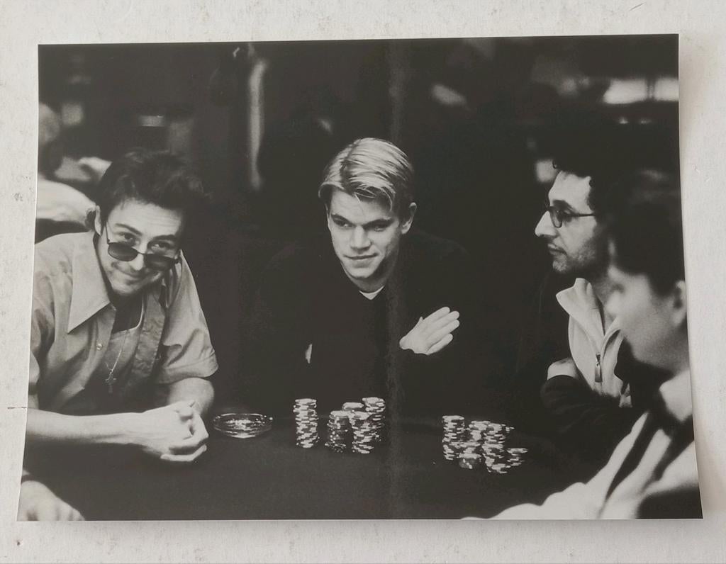 Rounders Filmfoto - Matt Damon & Edward Norton, ., Ophalen of Verzenden, Zo goed als nieuw, Foto of Kaart